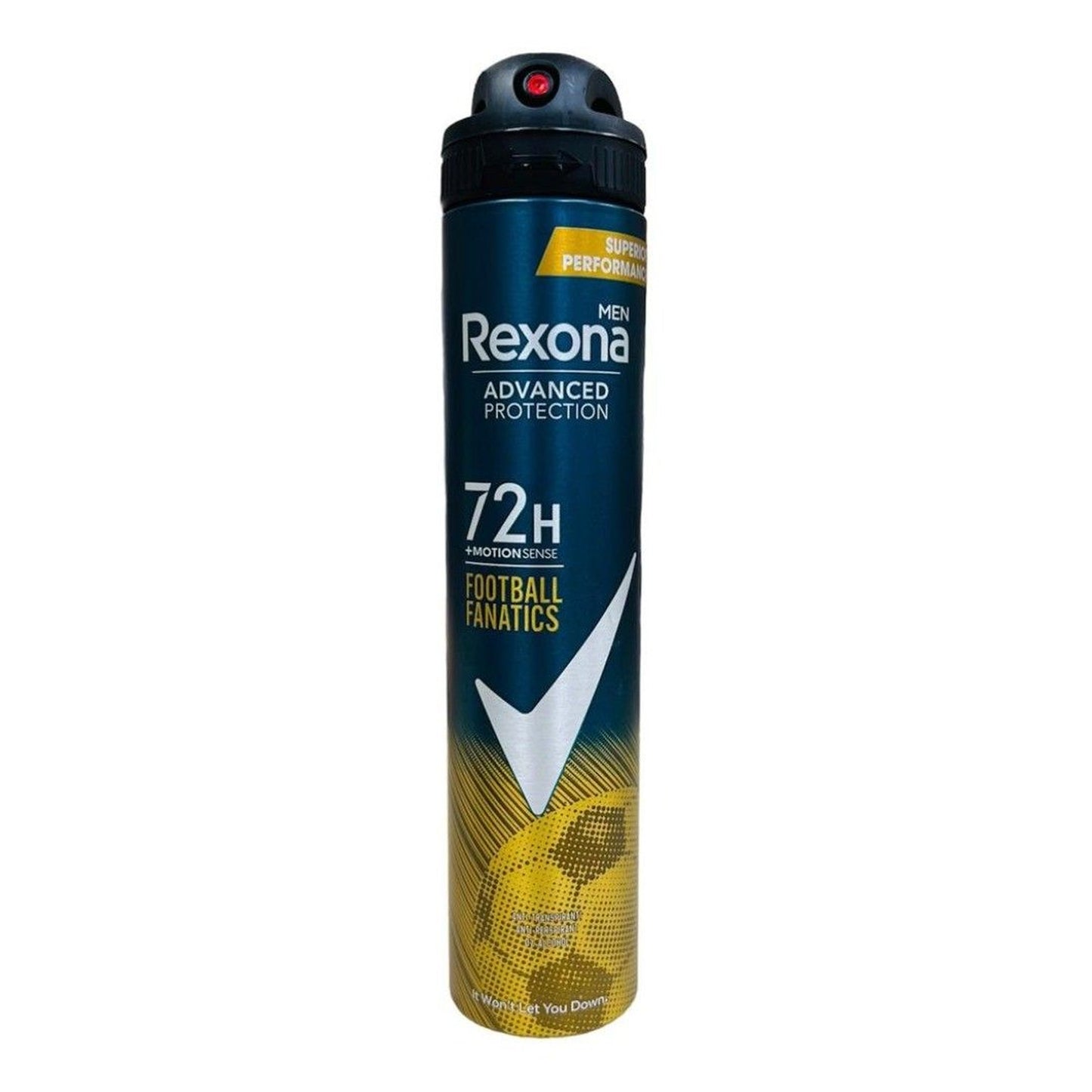 REXONA MEN - FOOTBALL FANATICS 72H + MOTION SENSE ANTI-PERSPIRANT SPRAY - 200ML