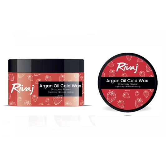 Rivaj UK - Argan Oil Cold Wax - Strawberry Extract - 200g