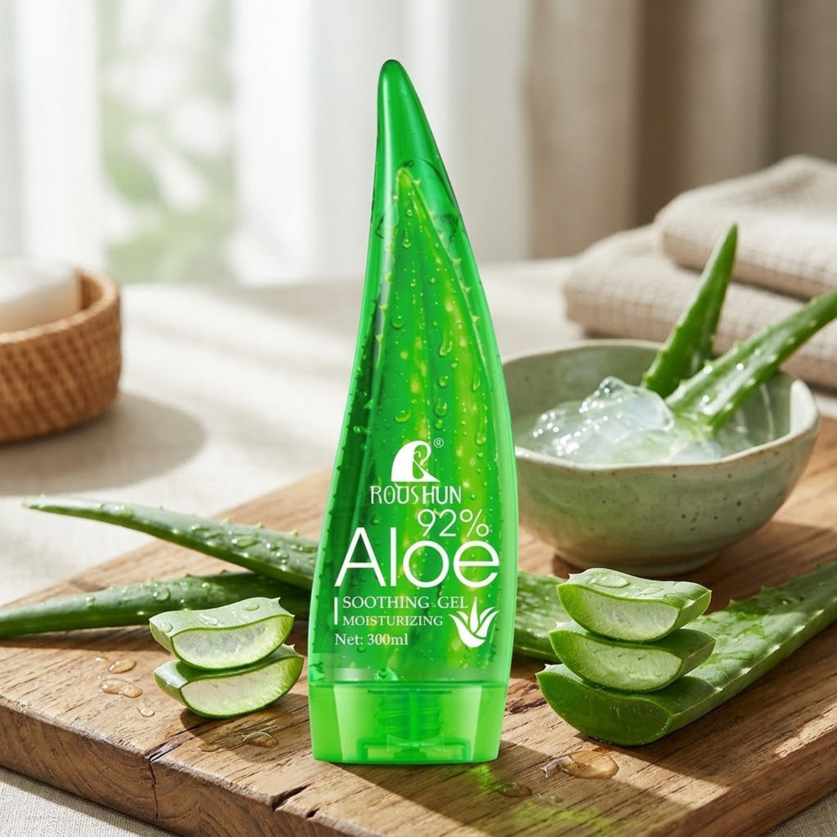Roushun - Aloe Vera Soothing Moisturizing Gel - 300ml (PRC)
