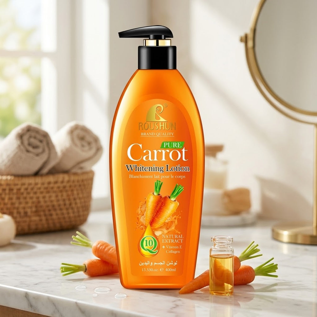 Roushun - Carrot Whitening Lotion - 400ml (PRC)