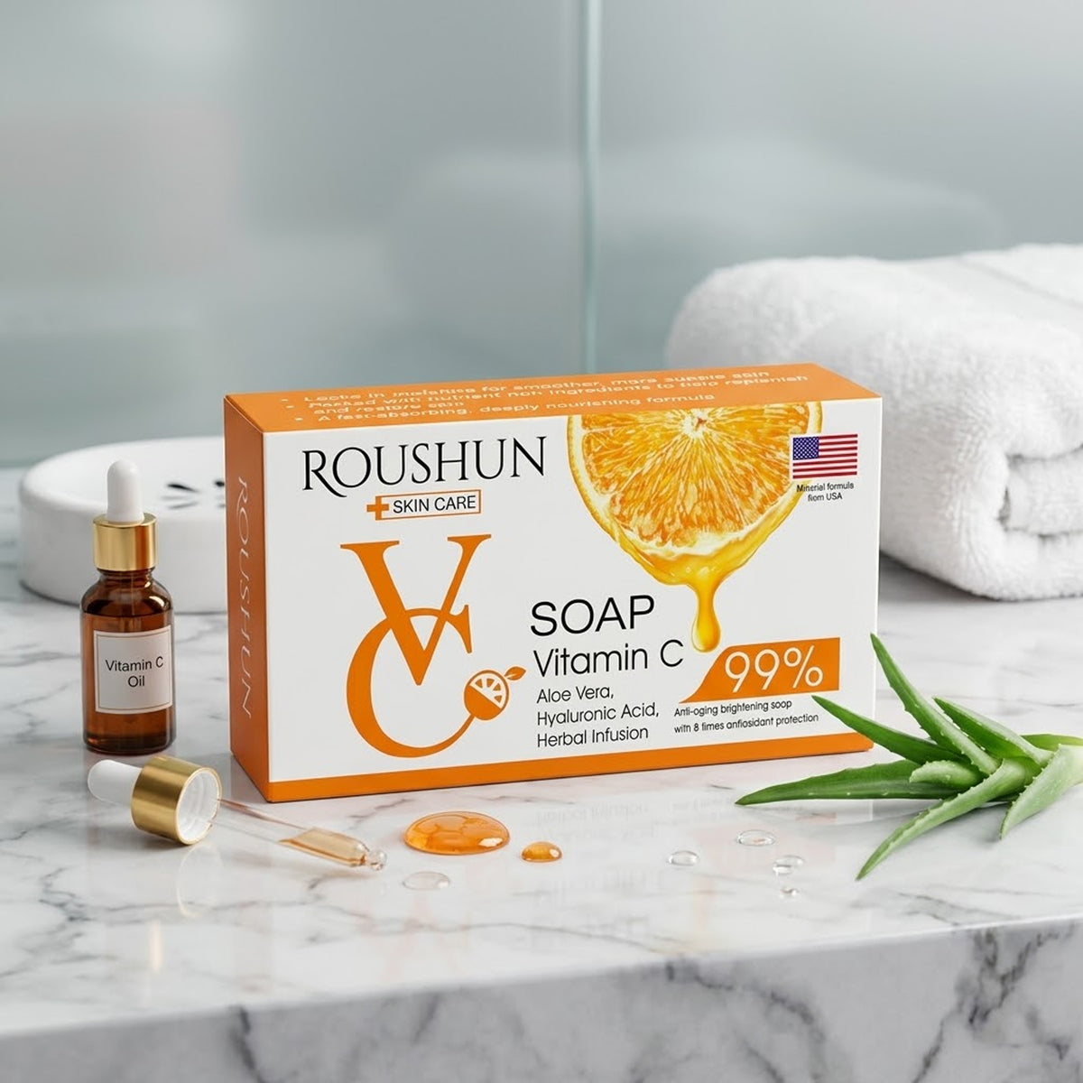 Roushun - Skin Care 99% Vitamin C Soap - 125g (PRC)