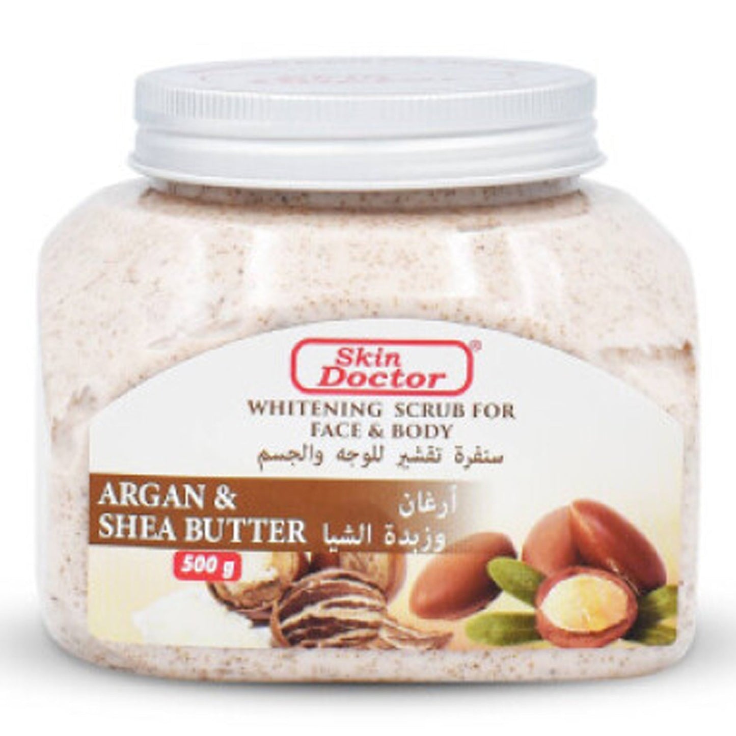 Skin Doctor - Argan & Shea Butter Whitening Scrub For Face & Body - 500g