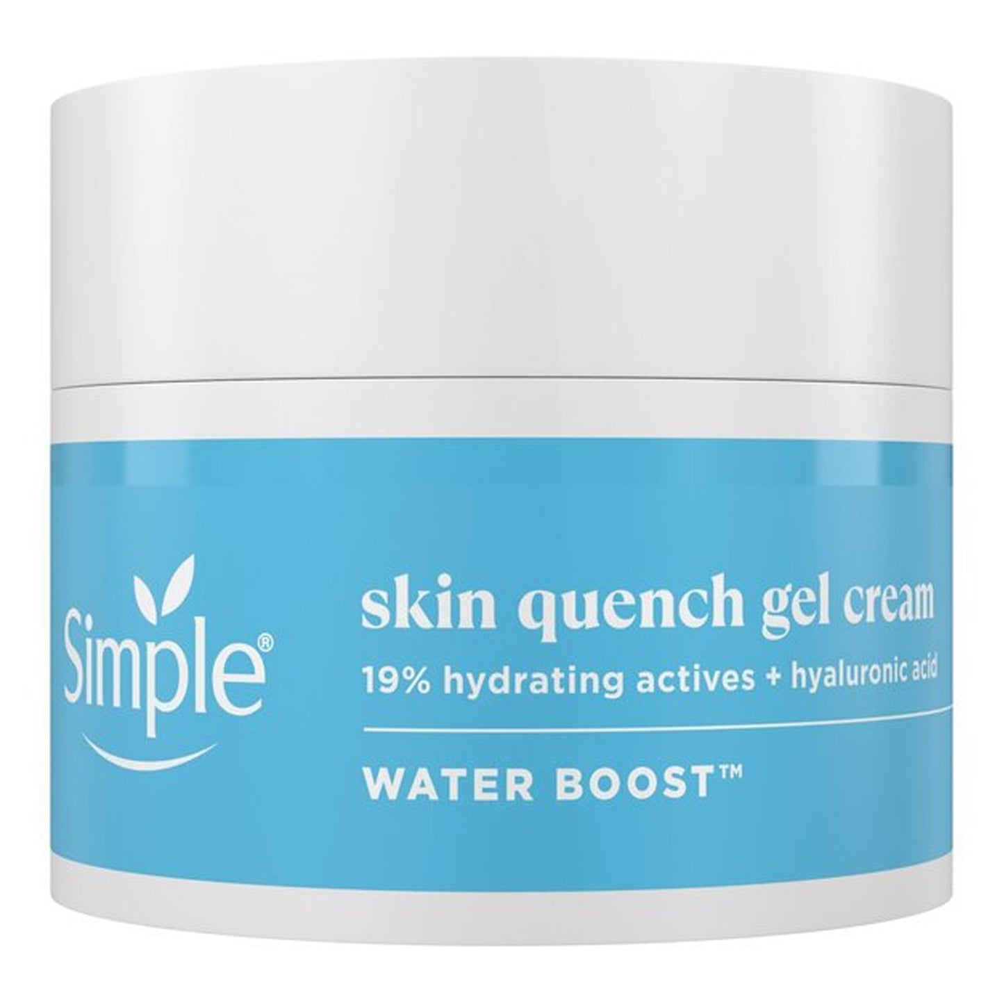 Simple - Skin Quench Gel Cream With 19% Hydrating Actives + Hyaluronic Acid For Dry Or Dehydrated Skin, Including Sensitive - 50ml (Hungary)