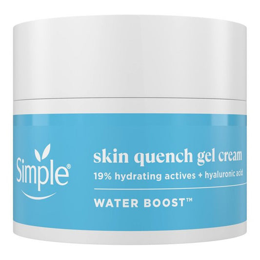 Simple - Skin Quench Gel Cream With 19% Hydrating Actives + Hyaluronic Acid For Dry Or Dehydrated Skin, Including Sensitive - 50ml (Hungary)