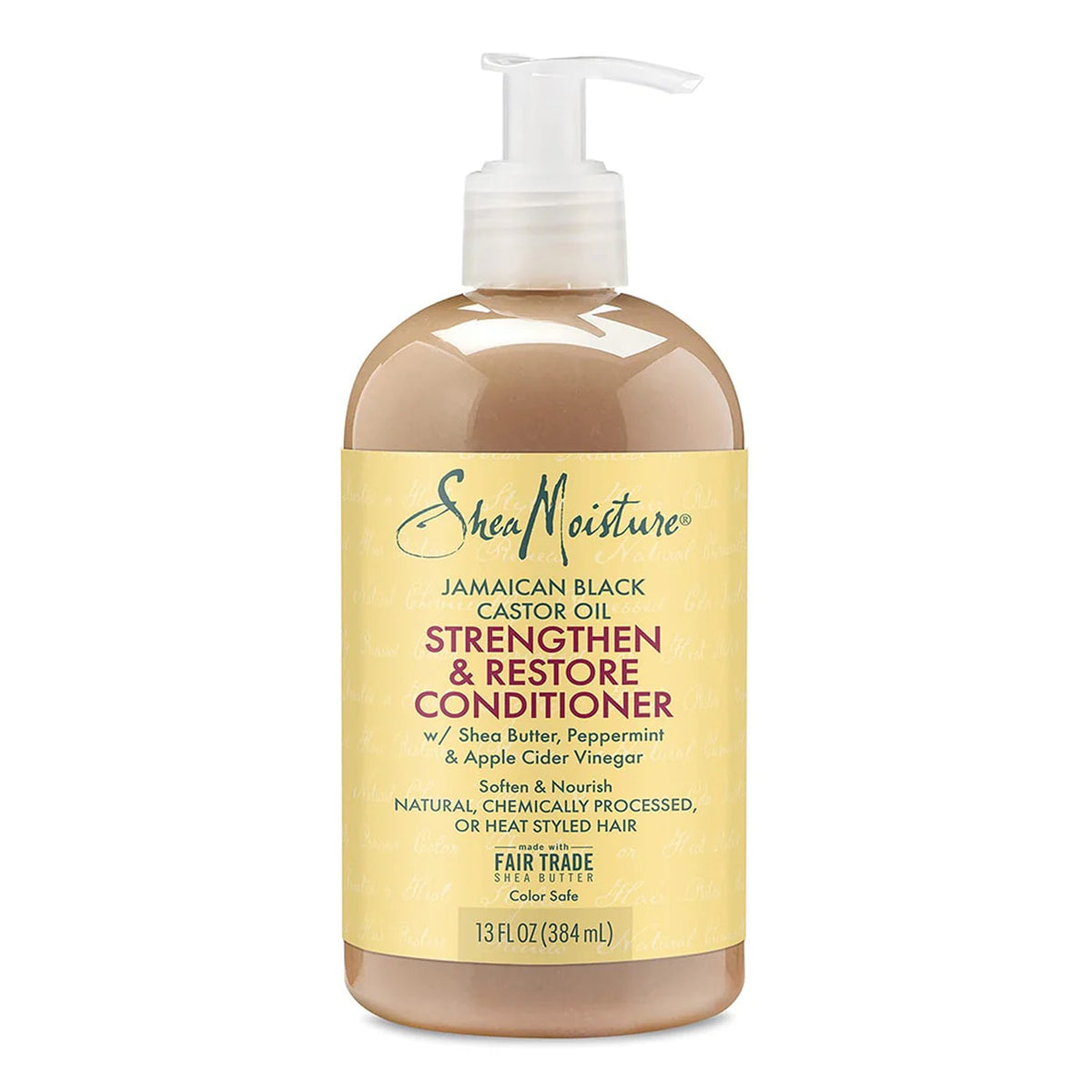Shea Moisture - Jamaican Black Castor Oil Strengthen & Restore Conditioner With Shea Butter, Peppermint & Apple Cider Vinegar - 384ml (USA)