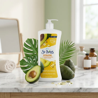 St. Ives - Hydrating Vitamin E & Avocado Body Lotion - 621ml (USA)