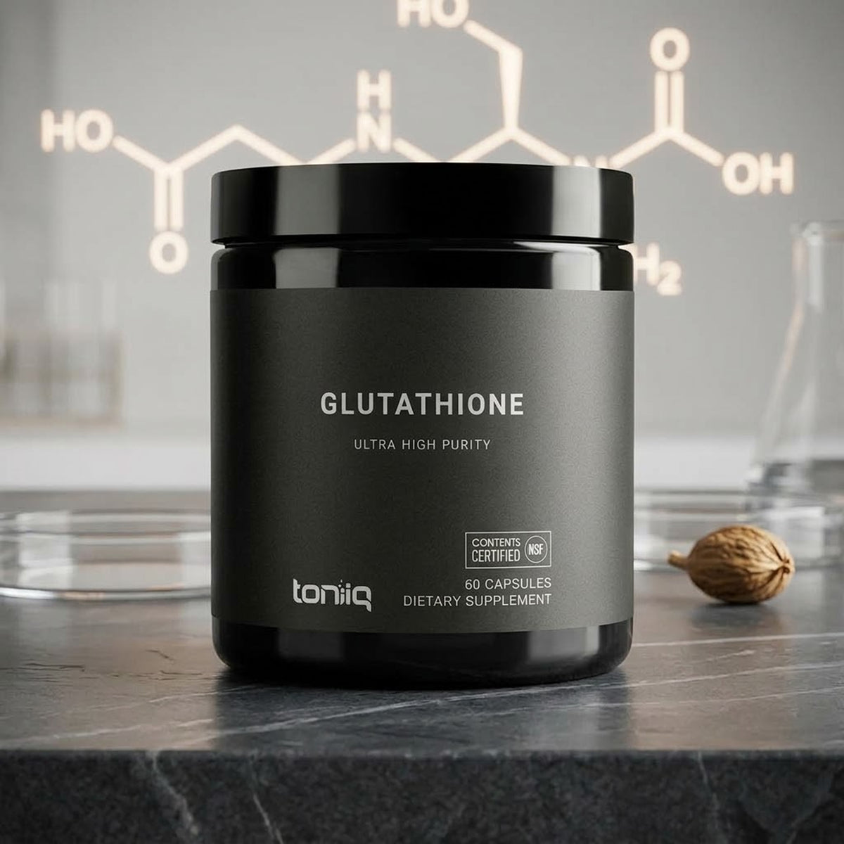 Toniiq - Ultra High Purity Glutathione - 60 Capsules (USA)