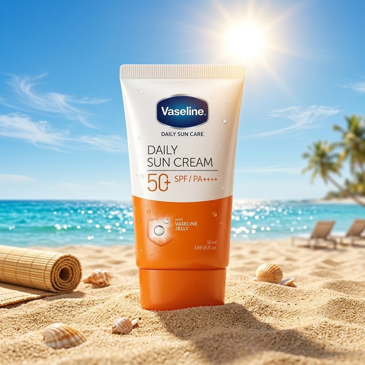 Vaseline - Daily Sun Care Daily Sun Cream With Vaseline Jelly SPF 50+ PA+++ - 50ml (Korea)