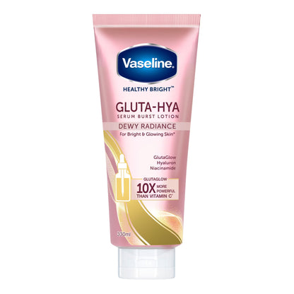 Vaseline - Healthy Bright Gluta-HYA Dewy Radiance Serum Burst Lotion With Gluta Glow, Hyaluron & Niacinamide - 330ml (Thailand)
