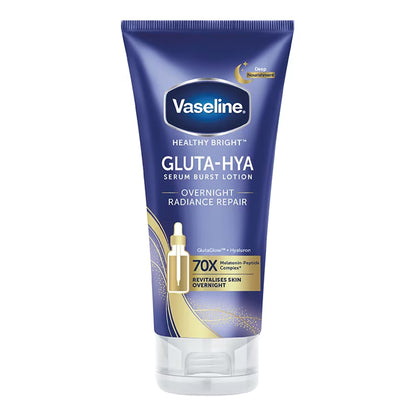 Vaseline - Healthy Bright Gluta-HYA Overnight Radiance Repair Serum Burst Lotion With Gluta Glow & Hyaluron - 200ml (Indonesia)