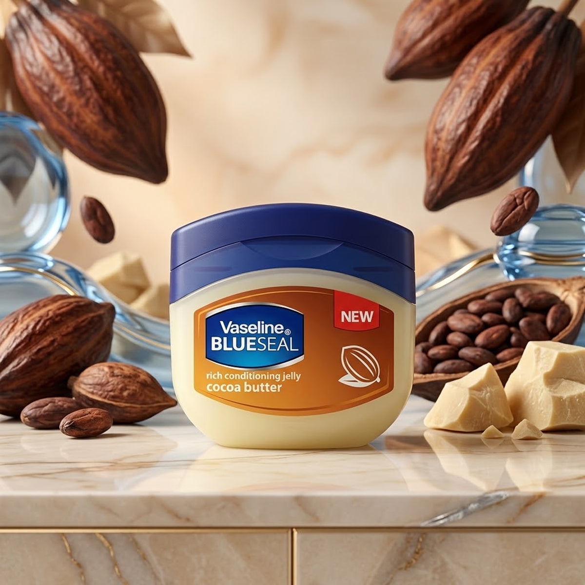 Vaseline - Blue Seal Cocoa Butter Rich Conditioning Jelly - 50ml (South Africa)