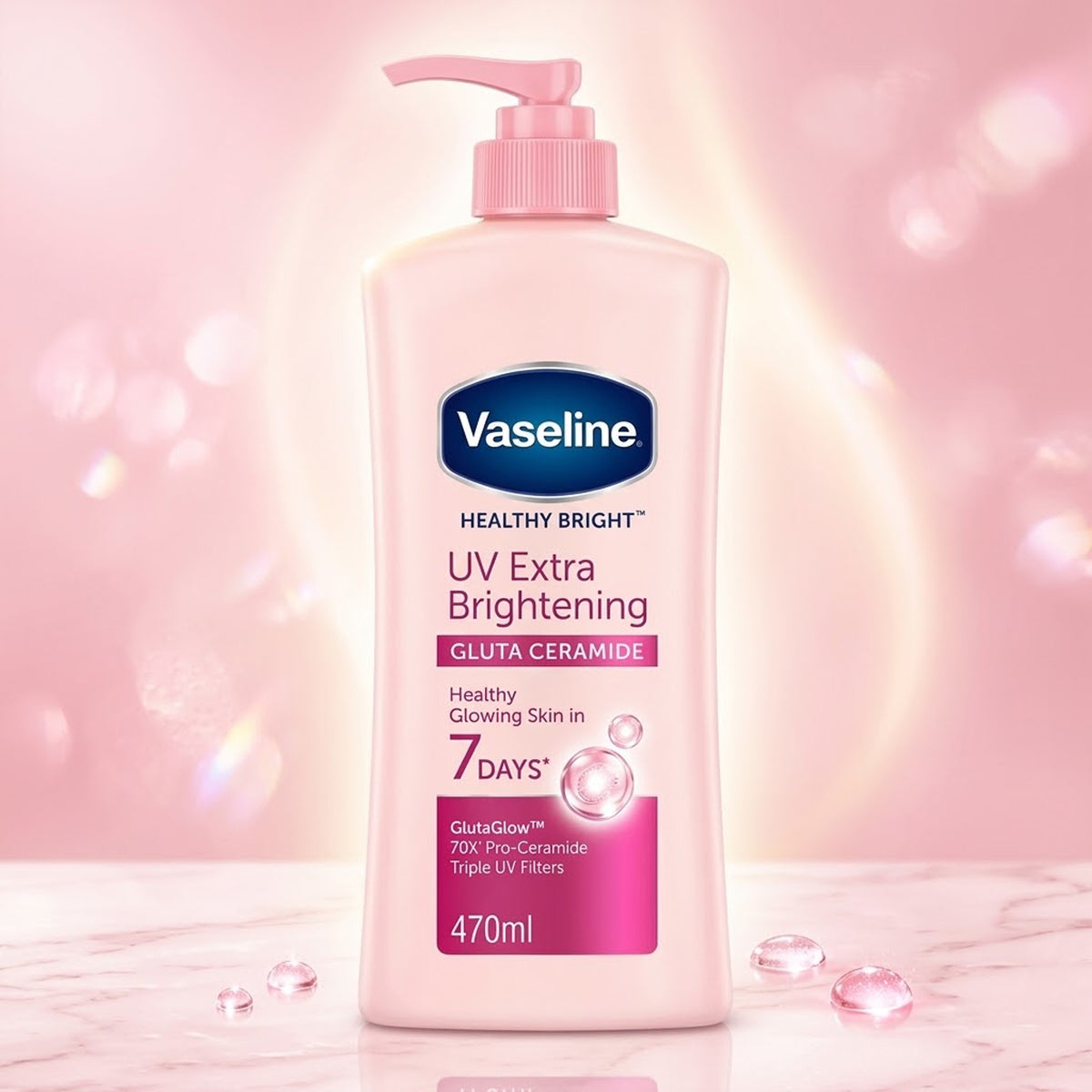 Vaseline - Healthy Bright UV Extra Brightening Gluta Ceramide Lotion - 470ml (Thailand)
