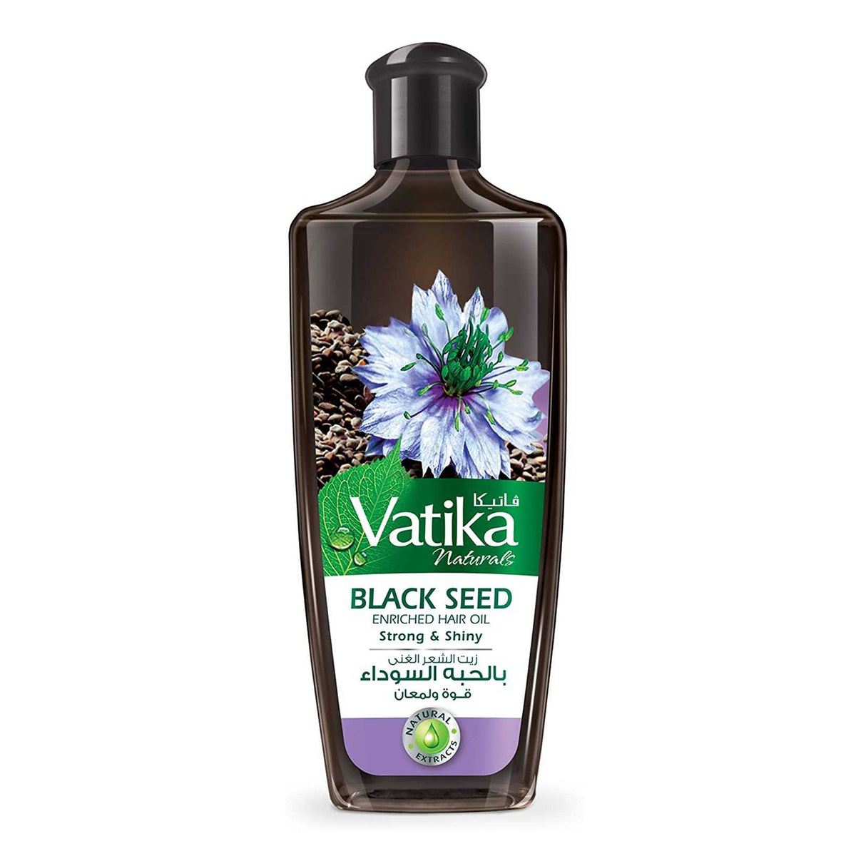 Vatika - Black Seed Enriched Hair Oil For Strong & Shiny Hair - 200ml (UAE)
