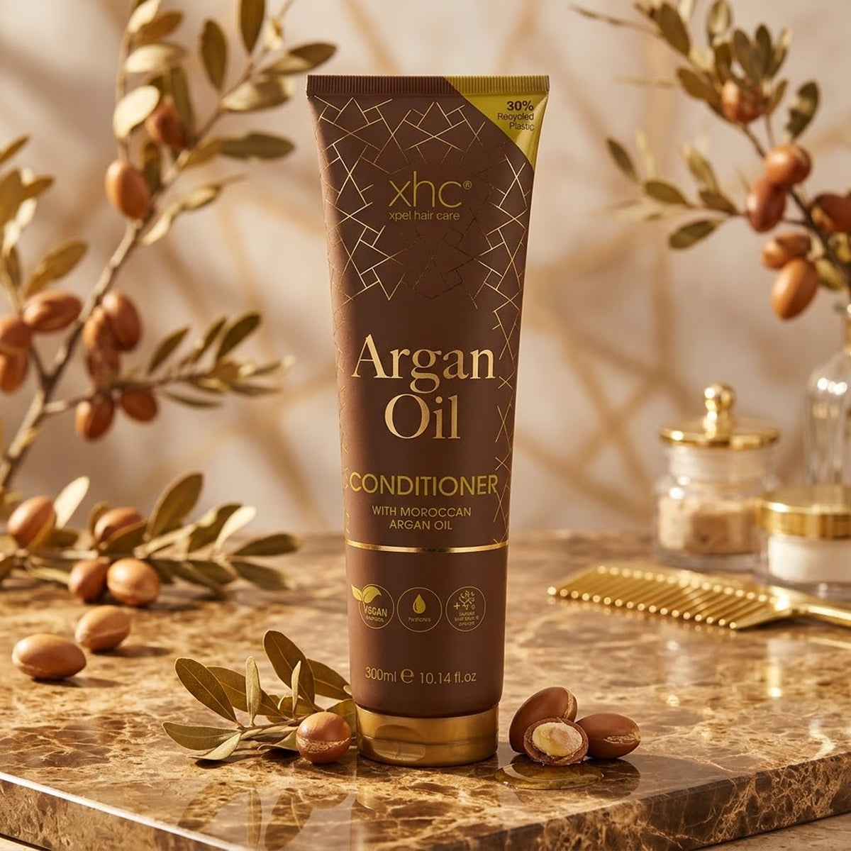 Xpel Hair Care - Argan Oil Conditioner With Moroccan Argan Oil Extracts - 300ml (PRC)
