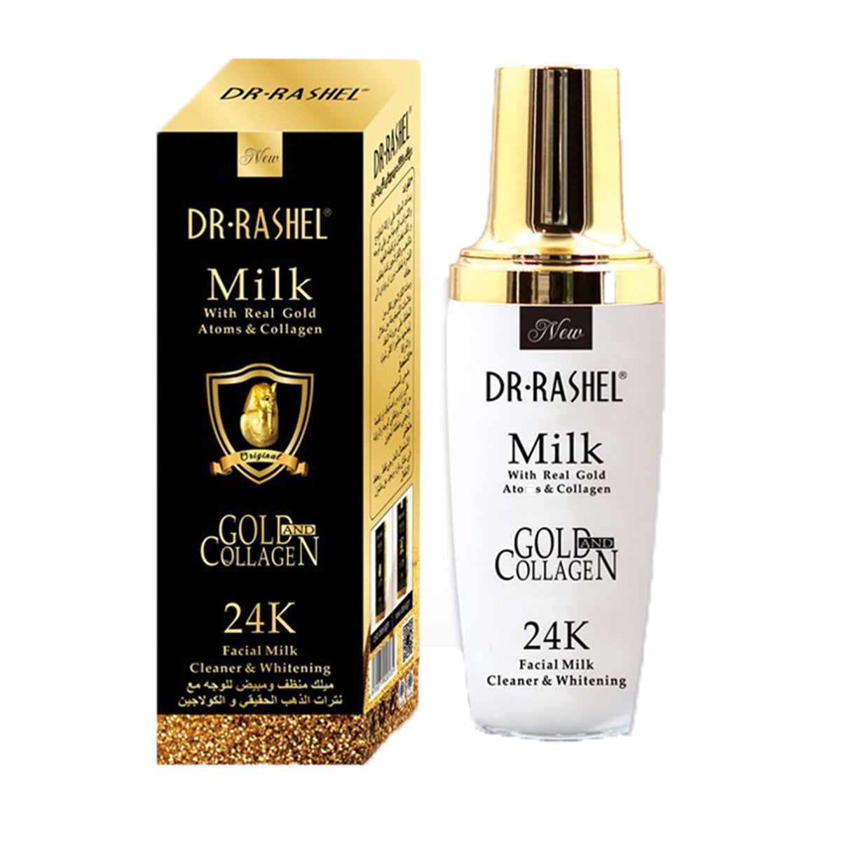 Dr. Rashel - 24K Gold & Collagen Facial Milk Cleaner & Whitening With Real Gold Atoms & Collagen - 100ml (PRC)