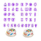 40 PIECES ALPHABET, NUMBER & SPECIAL CHARACTERS CUT-OUTS / ICING CUTTER MOLD SET