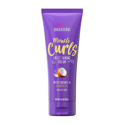 AUSSIE - MIRACLE CURLS FRIZZ TAMING CREAM WITH COCONUT & JOJOBA OIL - 193G