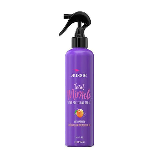 AUSSIE - TOTAL MIRACLE HEAT PROTECTING SPRAY WITH APRICOT & AUTRALIAN MACADAMIA OIL - 252ML