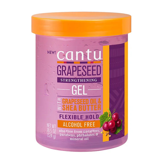 CANTU - GRAPESEED STRENGTHENING GEL WITH GRAPESEED OIL & SHEA BUTTER - 524G
