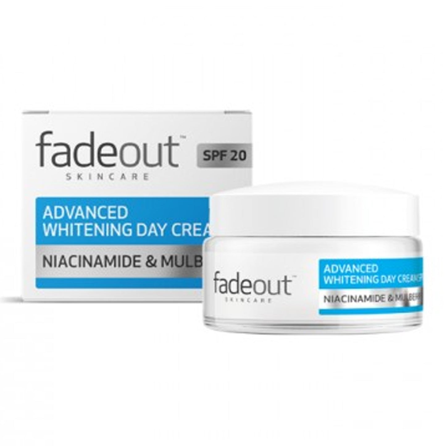 FADEOUT - ADVANCED WHITENING DAY CREAM WITH NIACINAMIDE & MULBERRY SPF 20 - 50ML
