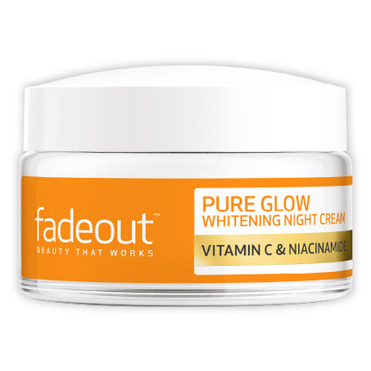 FADEOUT - PURE GLOW WHITENING NIGHT CREAM WITH VITAMIN C, PINK POMELO & NIACINAMIDE - 50ML