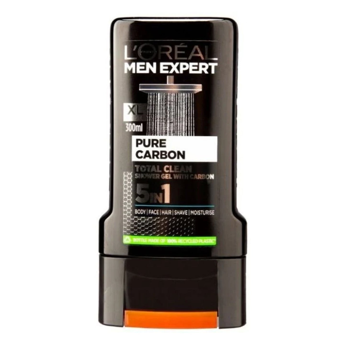L'OREAL PARIS - MEN EXPERT PURE CARBON TOTAL CLEAN SHOWER GEL WITH CARBON - 300ML