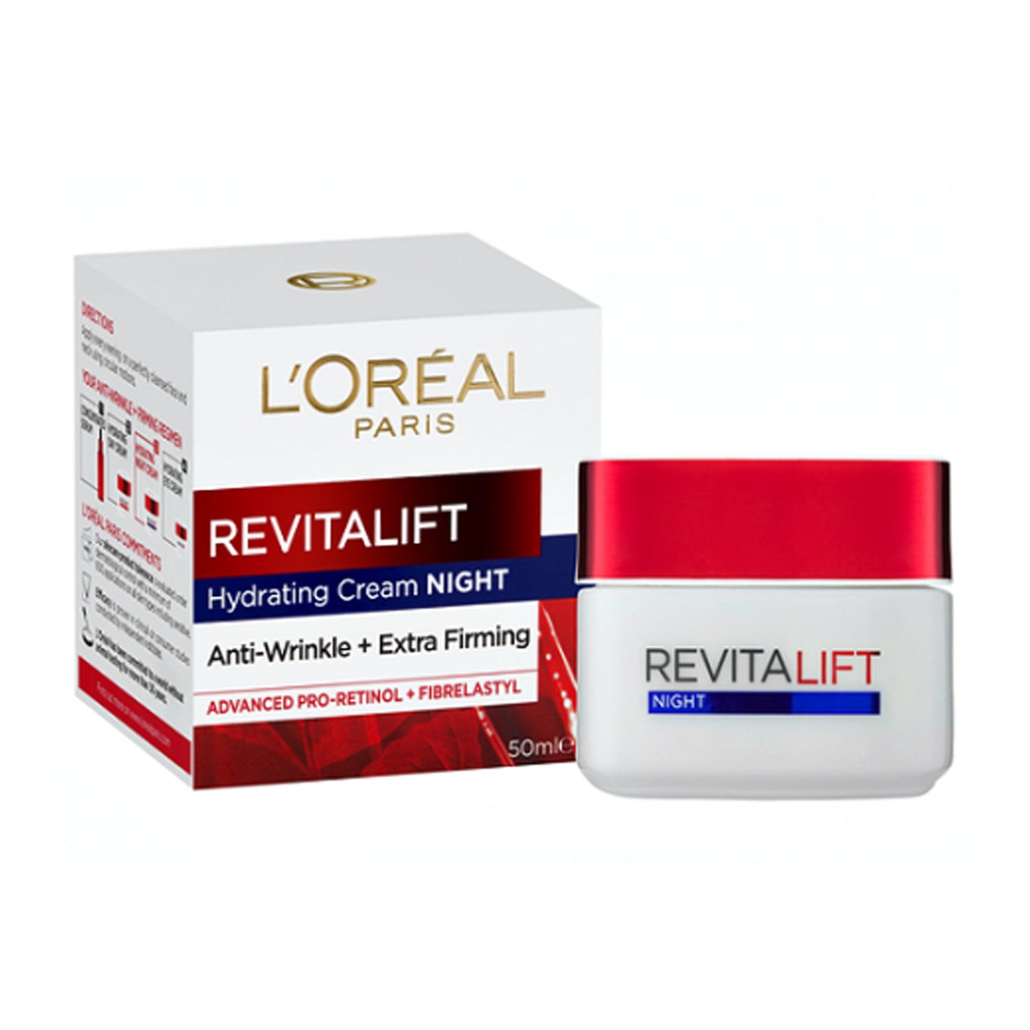 L'OREAL PARIS - REVITALIFT HYDRATING NIGHT CREAM - 50ML