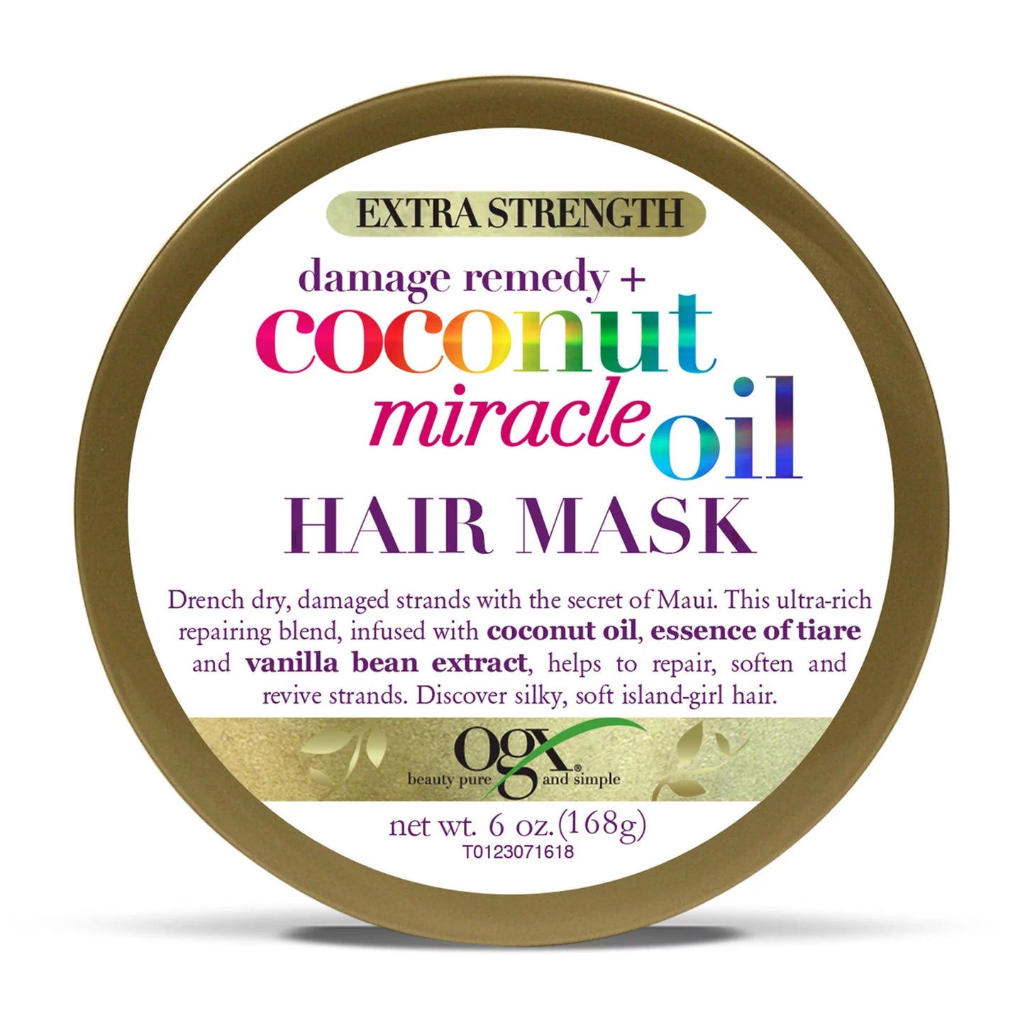 OGX - EXTRA STRENGTH DAMAGE REMEDY+ COCONUT MIRACLE OIL HAIR MASK - 168G