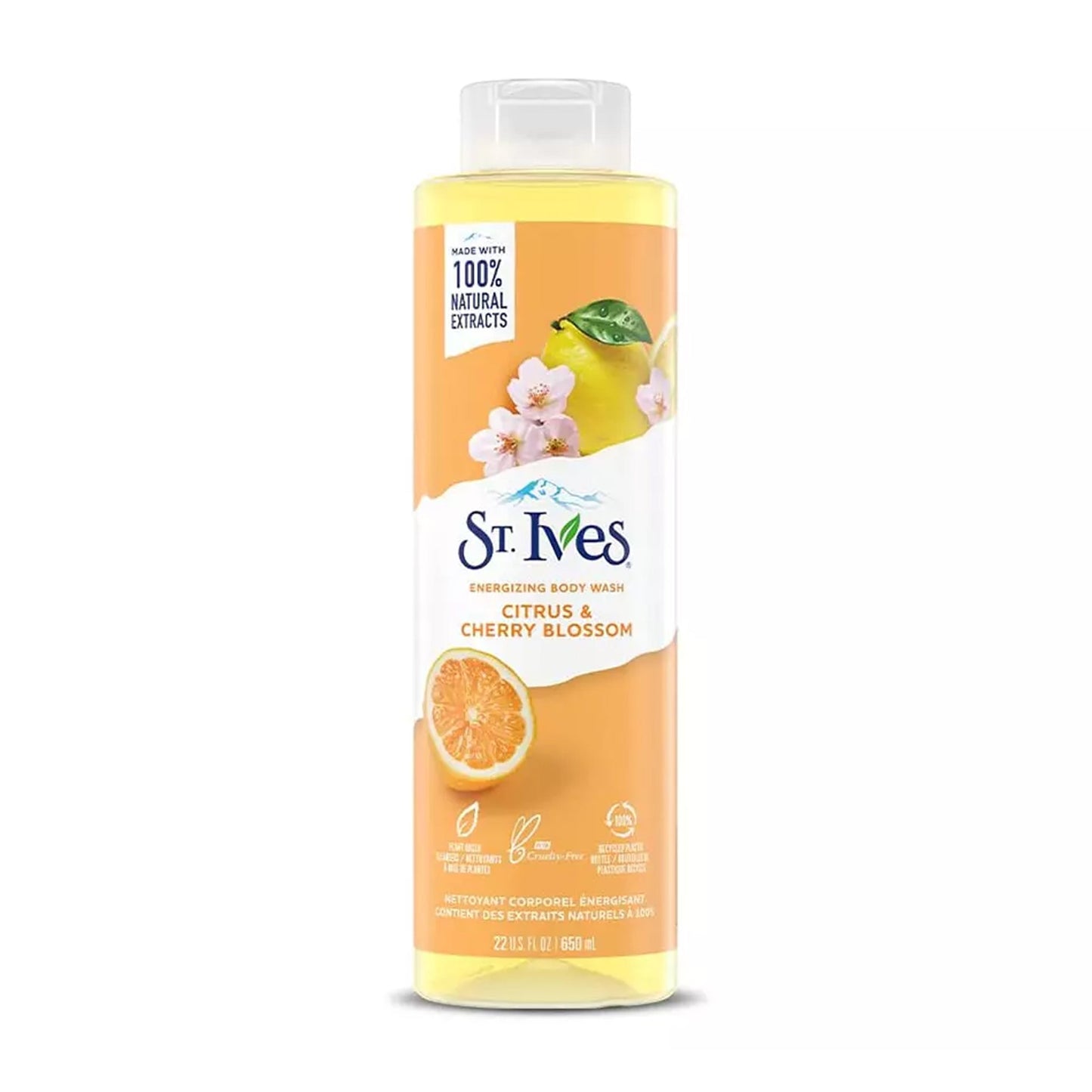 St. Ives - Citrus & Cherry Blossom Energizing Body Wash - 650ml