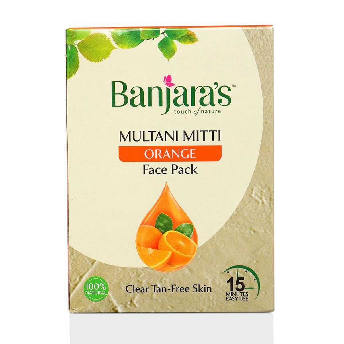 Banjara's - Multani Mitti + Orange Face Pack Powder - 100g (India)