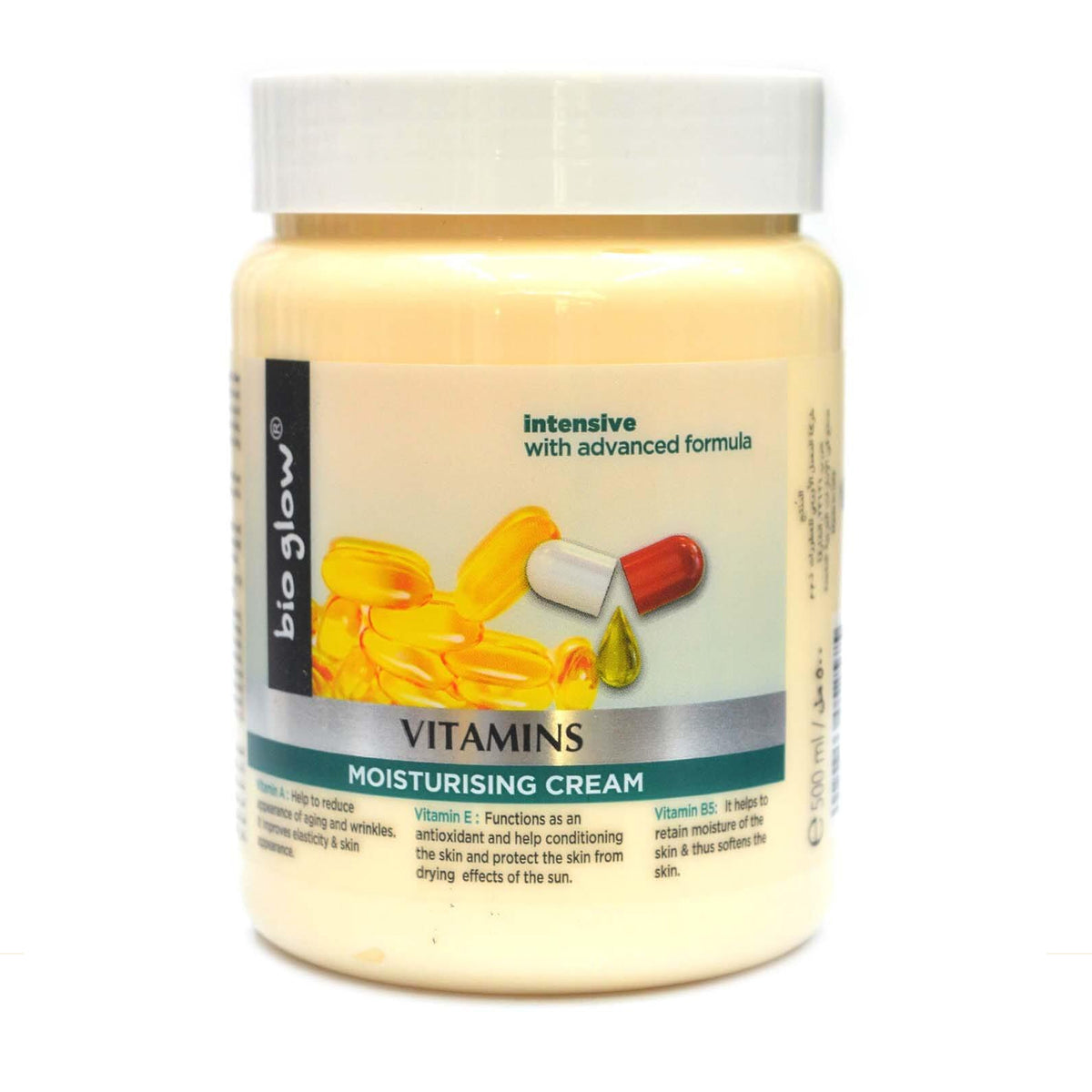 Bio Glow  - Vitamins Moisturizing Cream - 500ml (India)