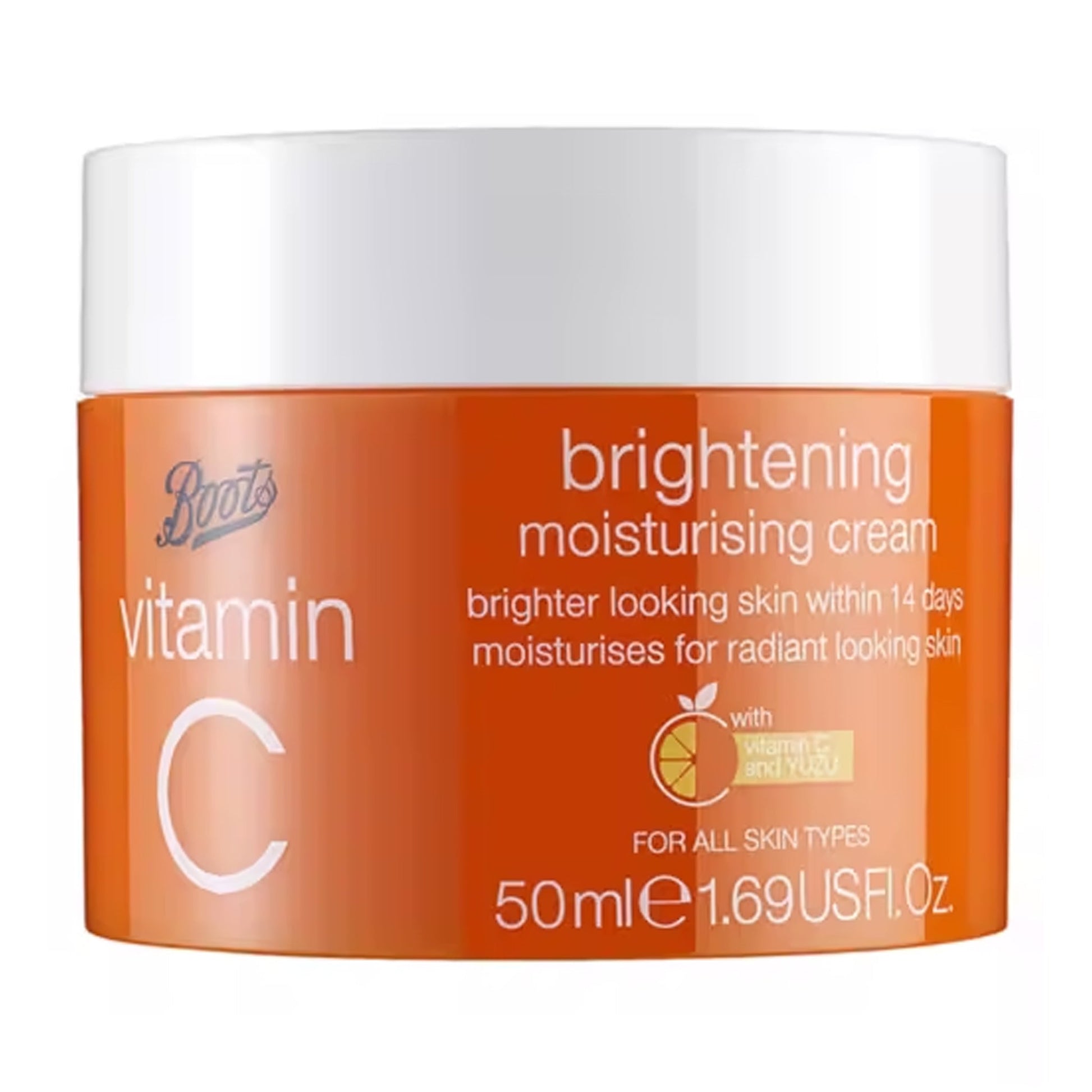 BOOTS - VITAMIN C BRIGHTENING MOISTURIZING CREAM - 50ML – SUGARI