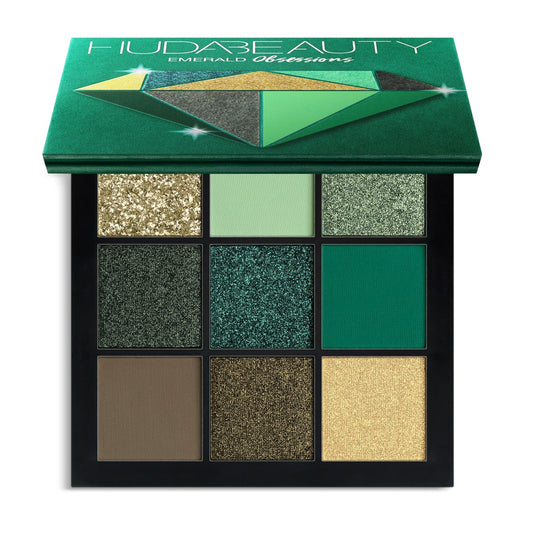 HUDA BEAUTY - OBSESSIONS EYESHADOW PALETTE - PRECIOUS STONES COLLECTION - EMERALD