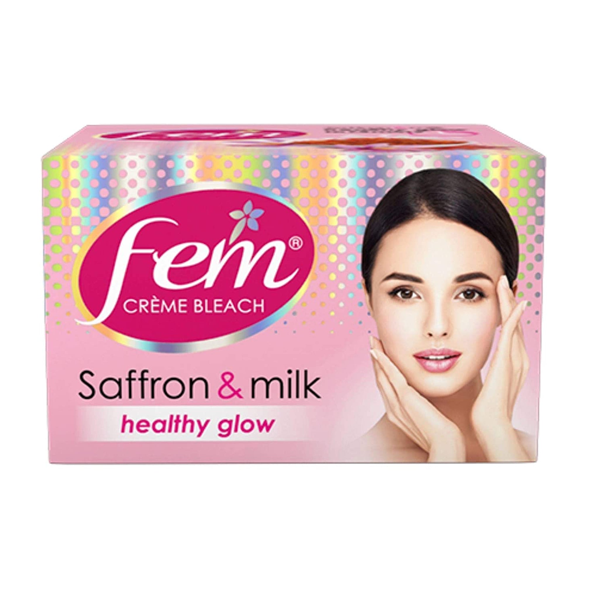 FEM SAFFRON MILK HEALTHY GLOW BLEACH CREAM 64G SUGARI