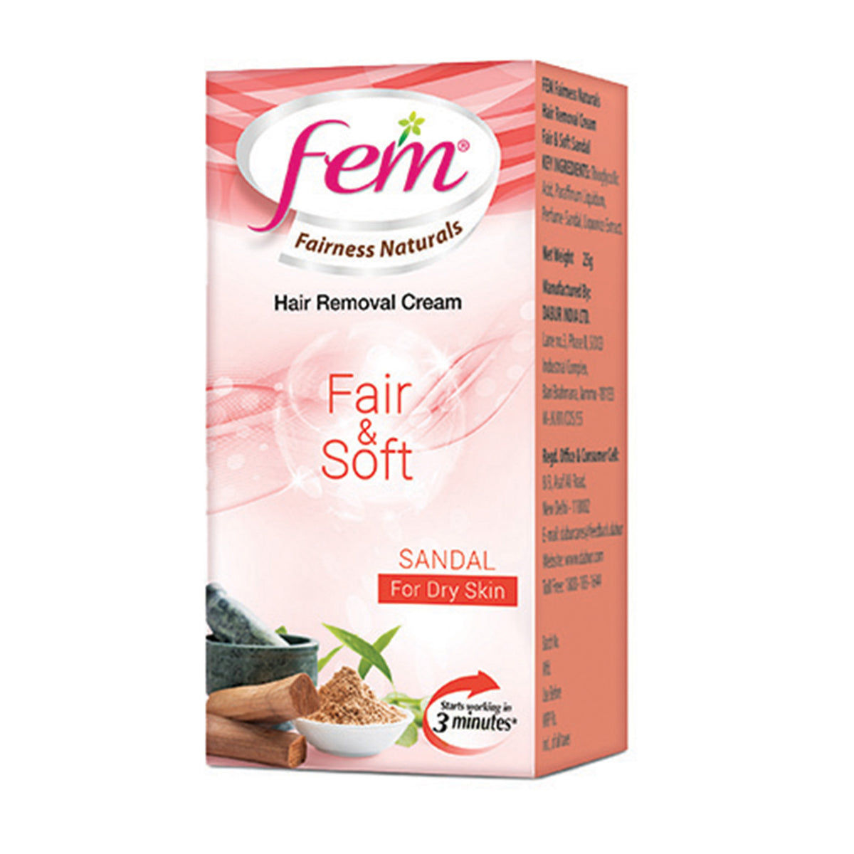 Fem - Sandal Hair Removal Cream - 60g (India)