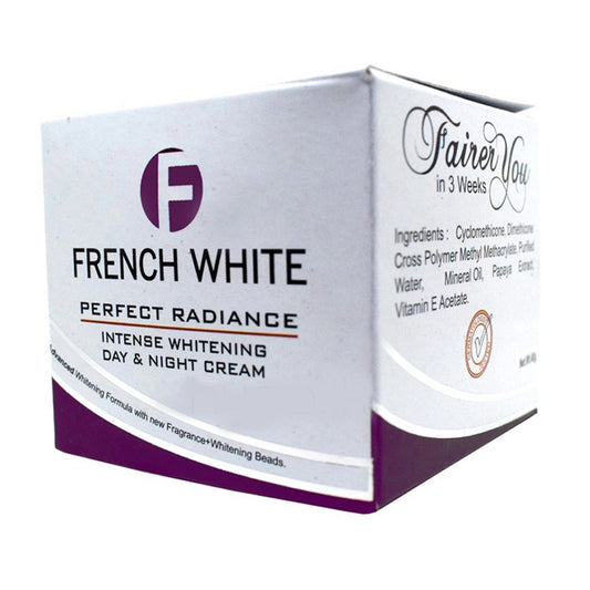 FRENCH WHITE - PERFECT RADIANCE INTENSE WHITENING DAY & NIGHT CREAM - 48G