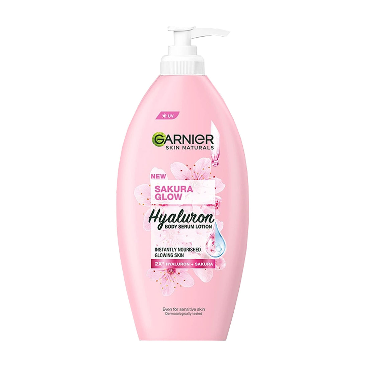 Garnier - Skin Naturals Sakura Glow Hyaluron Body Serum Lotion For Sensitive Skin - 400ml (Indonesia)