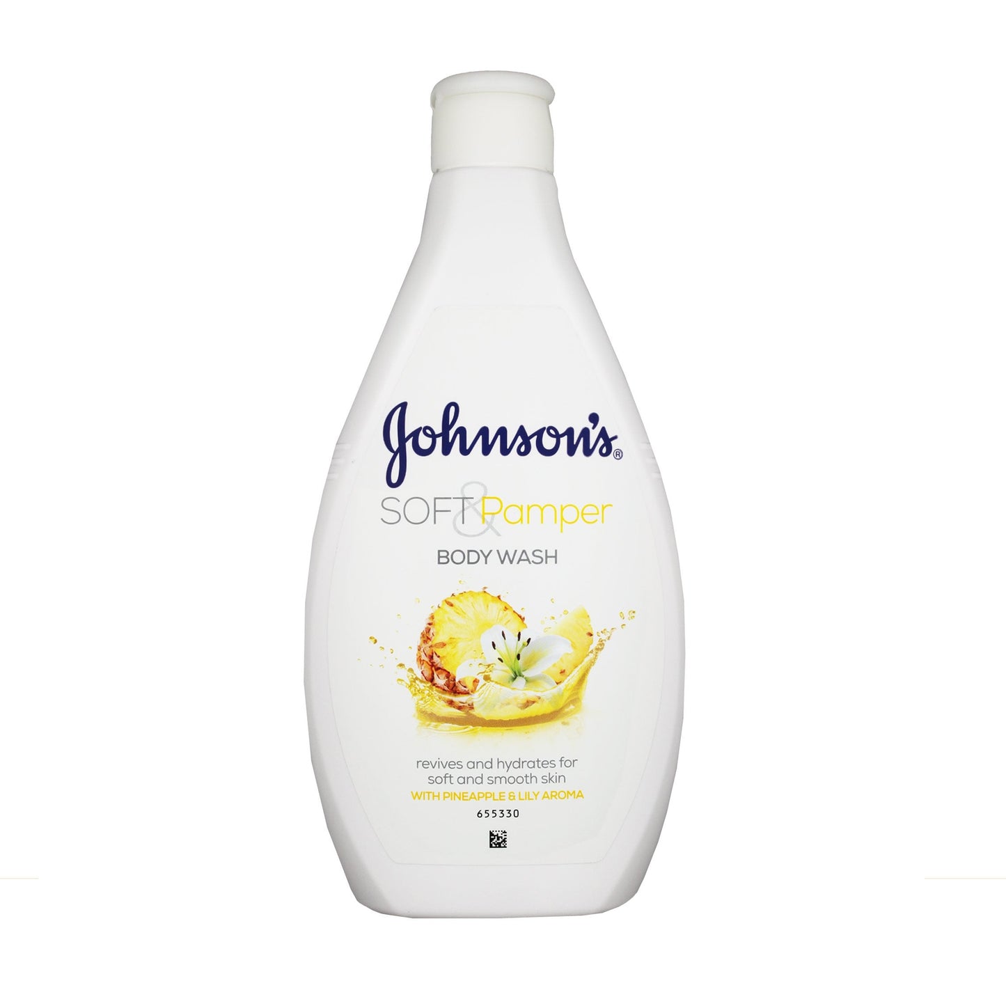 JOHNSON'S - SOFT & PAMPER BODY WASH WITH PINEAPPLE & LILLY AROMA - 400ML