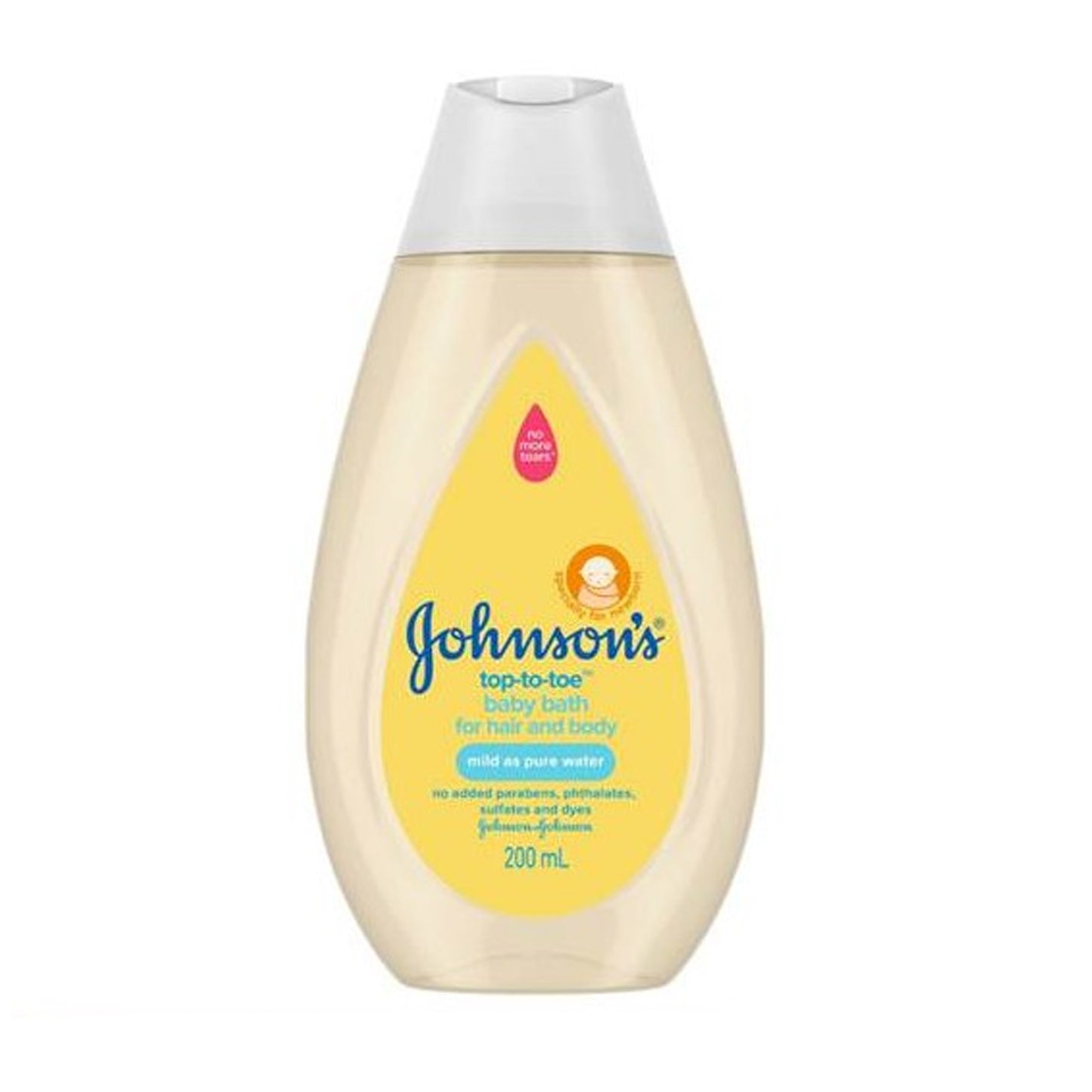 JOHNSON'S - TOP-TO-TOE HAIR & BODY BABY BATH - 200ML