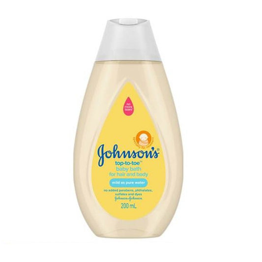 JOHNSON'S - TOP-TO-TOE HAIR & BODY BABY BATH - 200ML