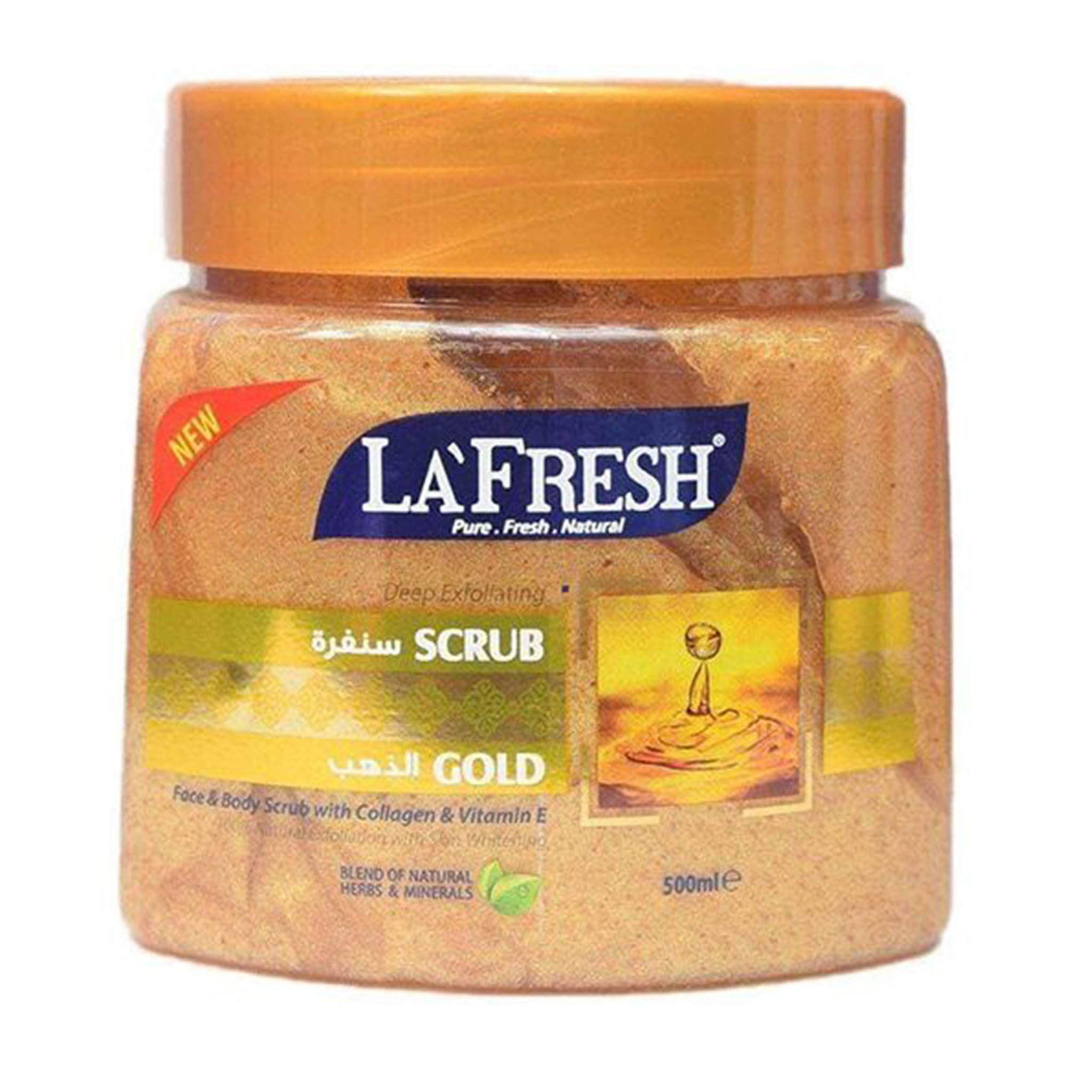La Fresh - Deep Exfoliating Gold Face & Body Scrub With Collagen & Vit ...