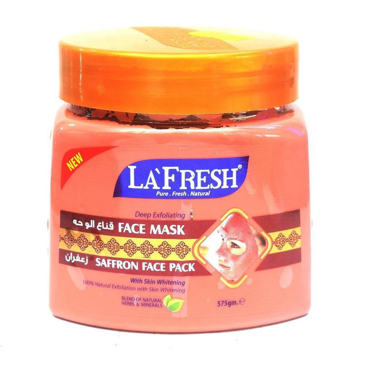 La Fresh - Deep Exfoliating Saffron Face Pack & Face Mask With Skin Whitening - 575g (UAE)