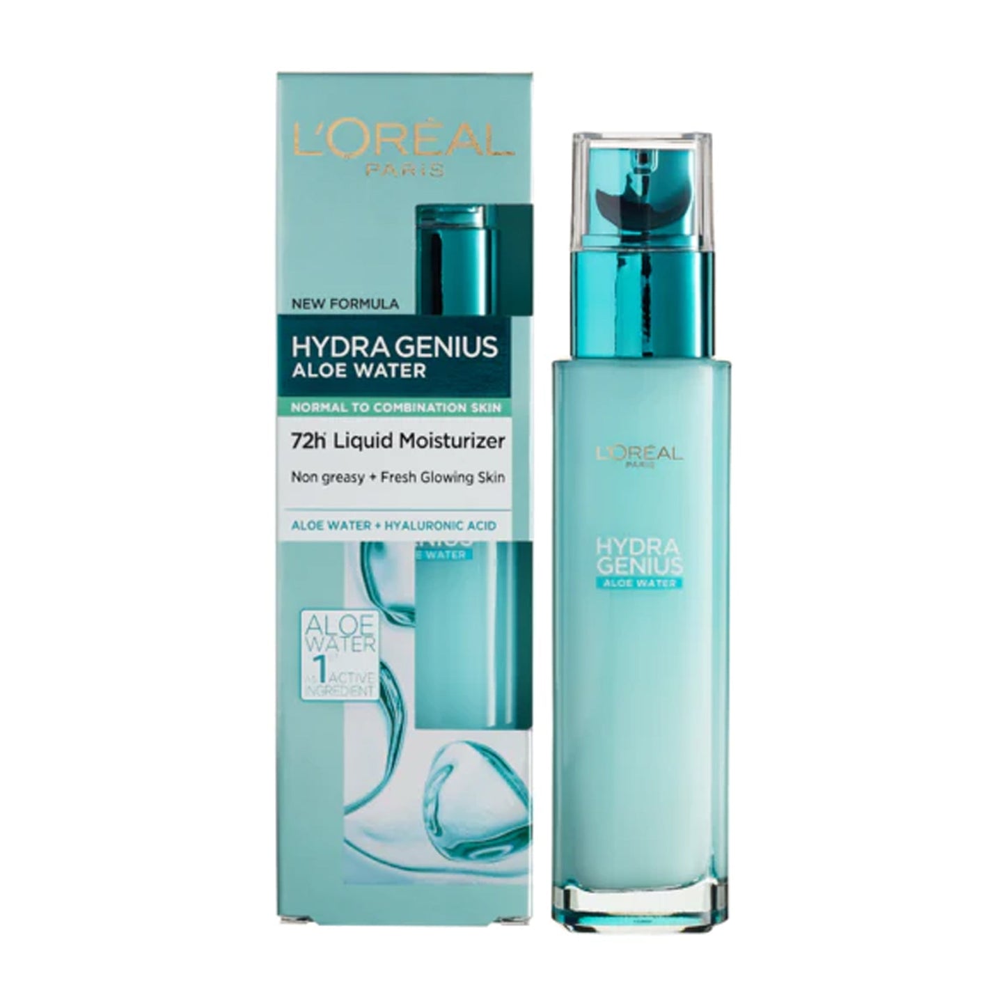 L'OREAL PARIS - HYDRA GENIUS ALOE WATER 72 HOUR LIQUID MOISTURIZER - 70ML