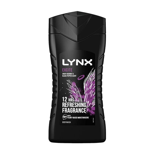 LYNX - EXCITE CRISP COCONUT & BLACK PEPER SCENT BODY WASH - 250ML