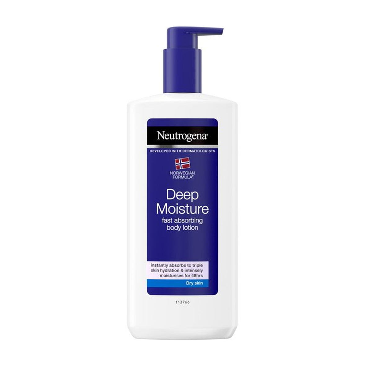 Neutrogena - Norwegian Formula Deep Moisture Fast Absorbing Body Lotion With 10% Glycerin + Pro-Ceramide Technology For Dry Skin - 400ml (Italy)