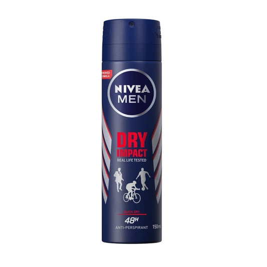 NIVEA MEN - DRY IMPACT ANTI-PERSPIRANT DEODORANT SPRAY - 150ML