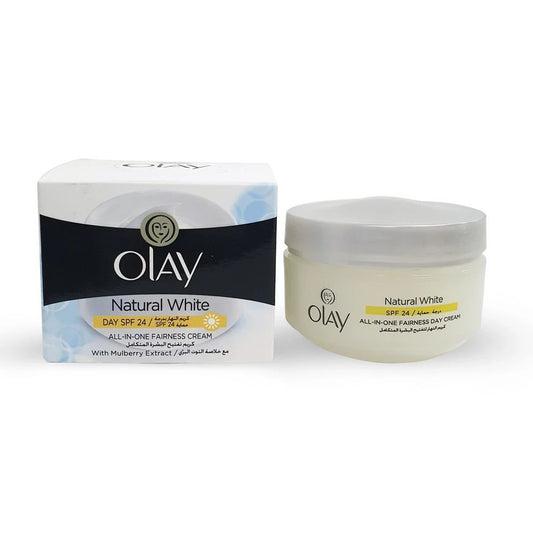OLAY - NATURAL WHITE ALL IN ONE FAIRNESS DAY CREAM WITH MULBERRY EXTRACT SPF 24 - 50G