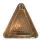 GOLD PLASTIC TRIANGLE SHAPED DISPOSABLE FOOD/DESERT TRAY (20 TRAYS)