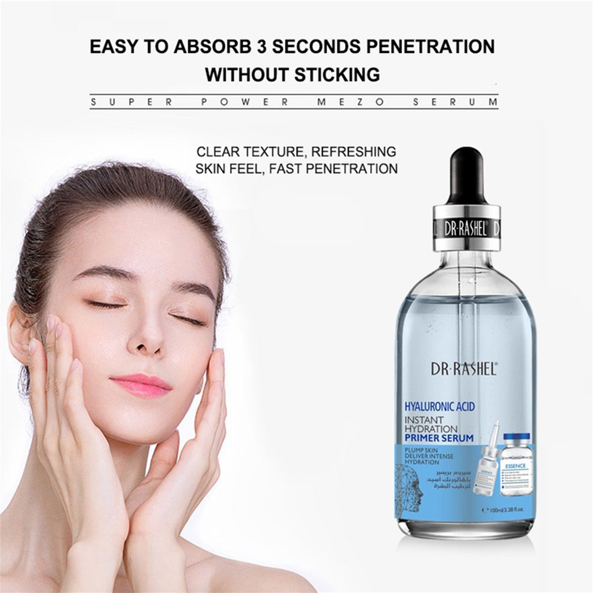 Dr. Rashel - Hyaluronic Acid Instant Hydration Primer Serum - 100ml (PRC)