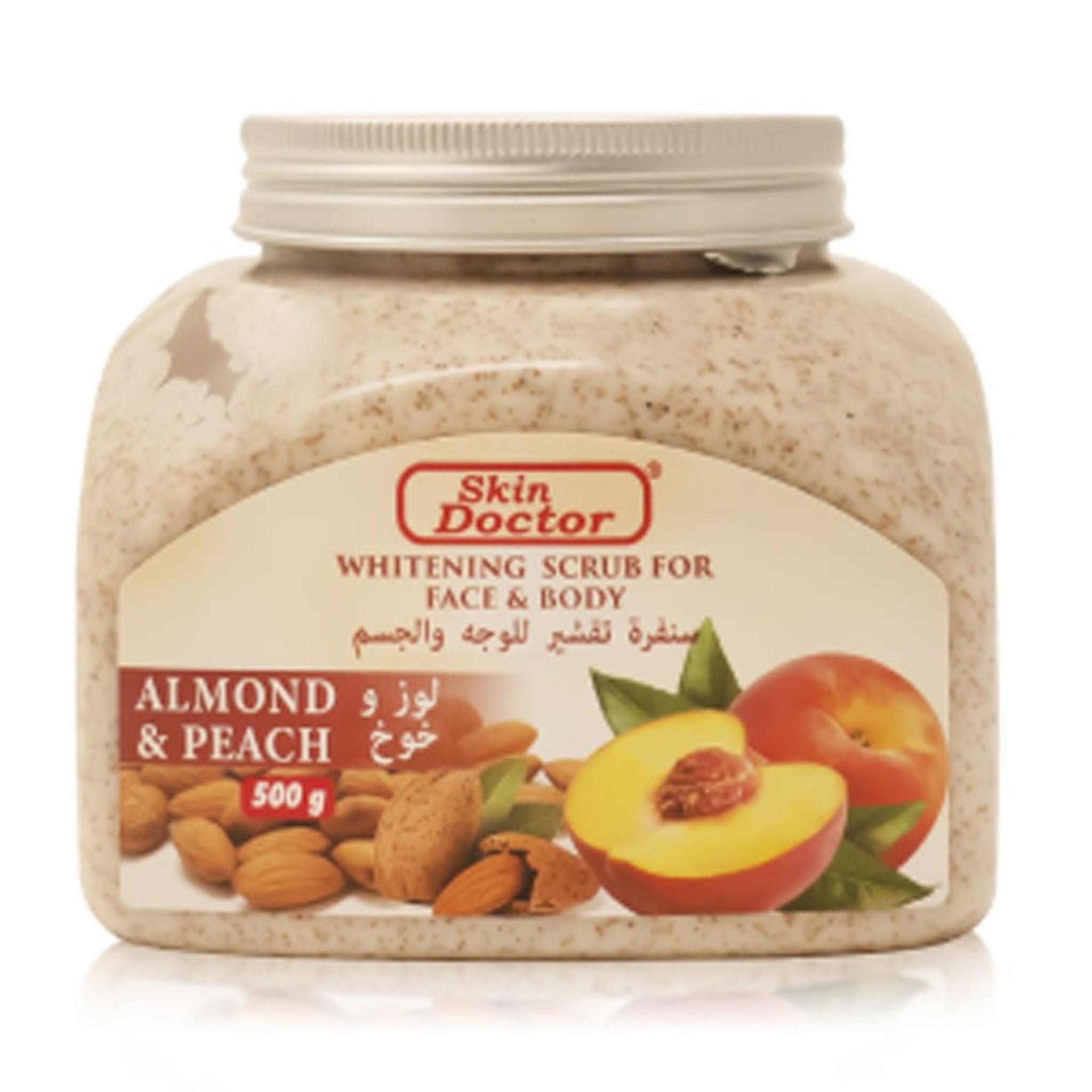 SKIN DOCTOR ALMOND PEACH WHITENING SCRUB FOR FACE BODY